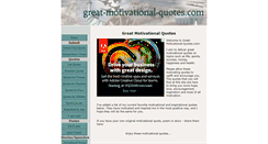 Desktop Screenshot of great-motivational-quotes.com